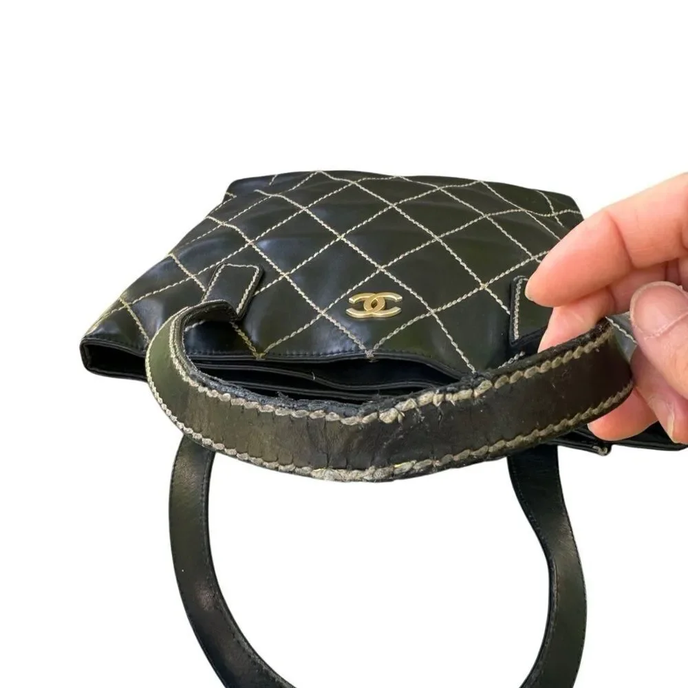 Chanel Black Quilted Tote Bag